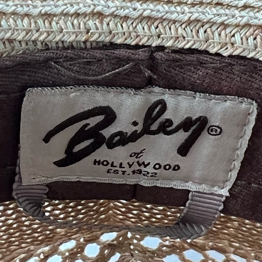 Bailey Of Hollywood Tan and Black Fedora Hat - Picture 2 of 9
